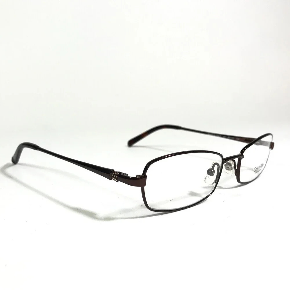 Calvin Klein Eyeglasses Frames CK7423 207 Shiny Brown Rectangular 49-17-130